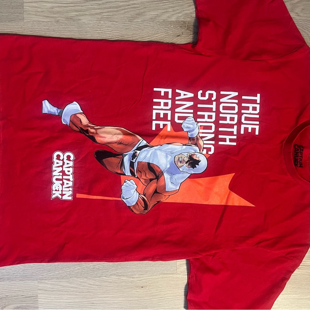 Red Captain Canuck Graphic T-Shirt